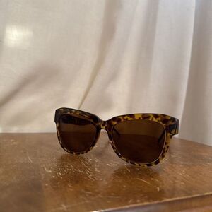 Zenni Sunglasses Eyeglasses FRAME Tortoise Shell Brown Thick Square Chic